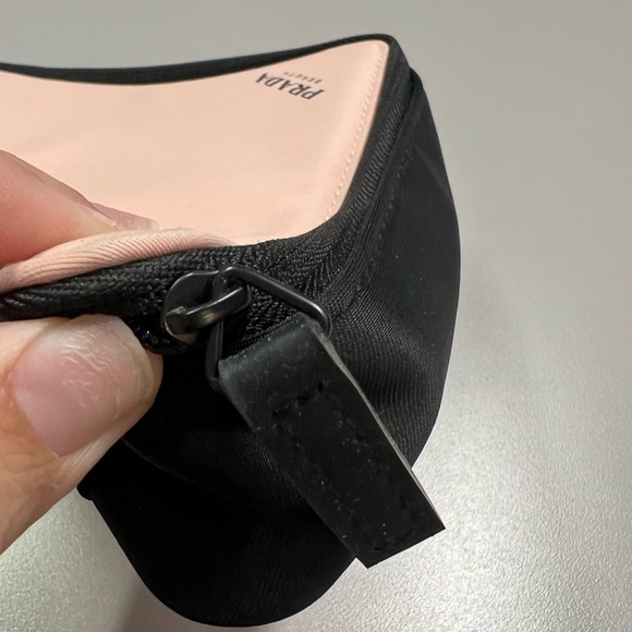Prada Pink Triangle Makeup Pouch - Picture 3 of 5